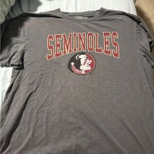 Colosseum Gray Seminoles Logo Tee